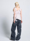 Sparkle lace denim