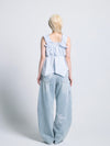 Sparkle lace denim